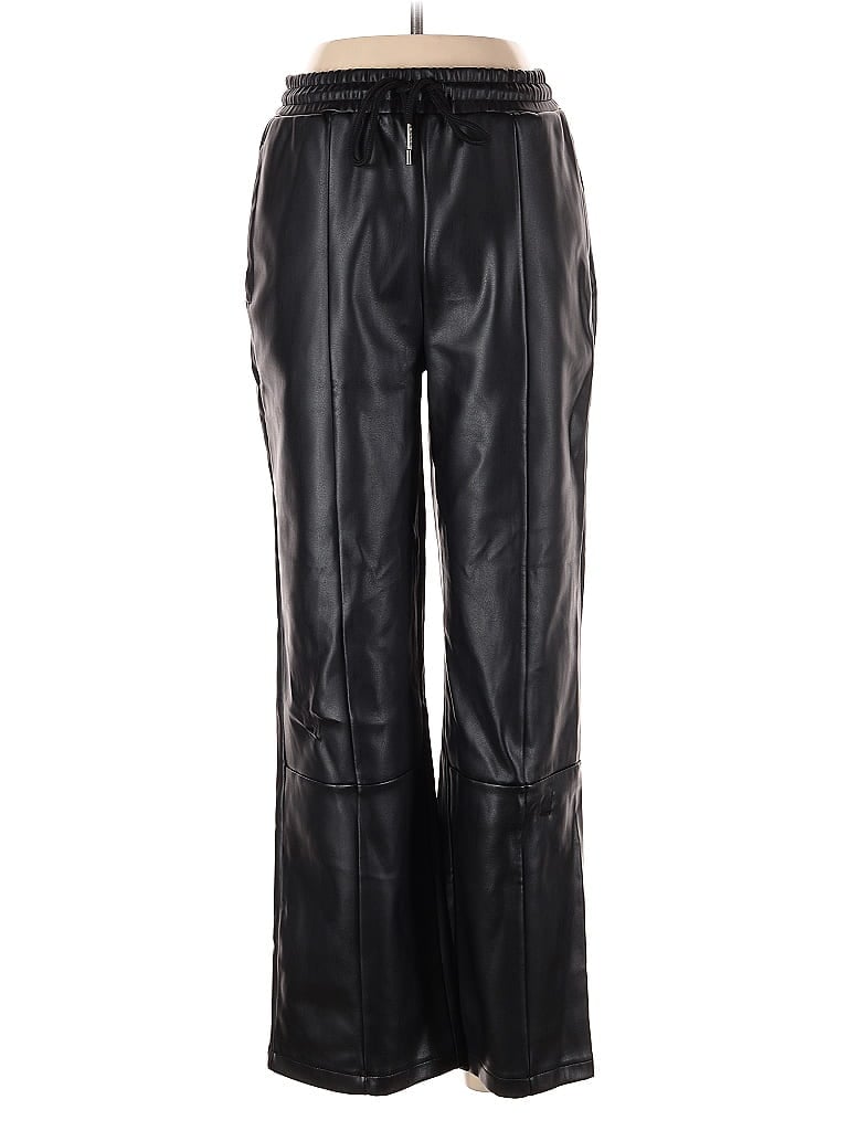 Pre-owned Asos Design Faux Leather Pants In Black