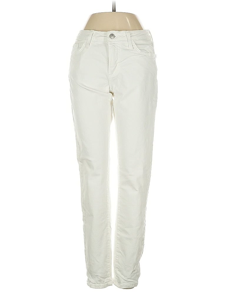 Pre-owned Just Black Jeans In Ivory