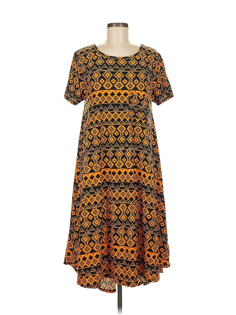 Pre-owned Lularoe Casual Dress In Orange