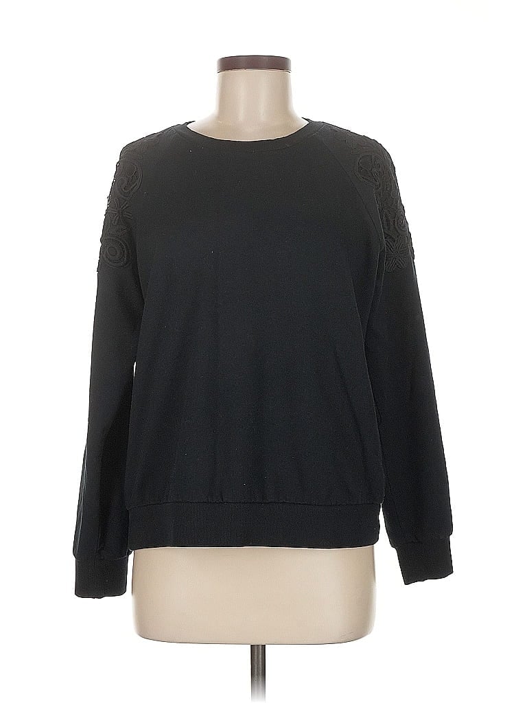 Pre-owned Gloria Vanderbilt Sweatshirt In Black