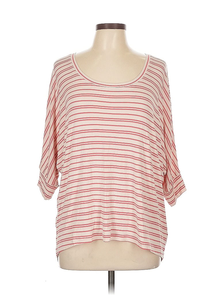 Pre-owned Cabi 3/4 Sleeve T-shirt In Pink