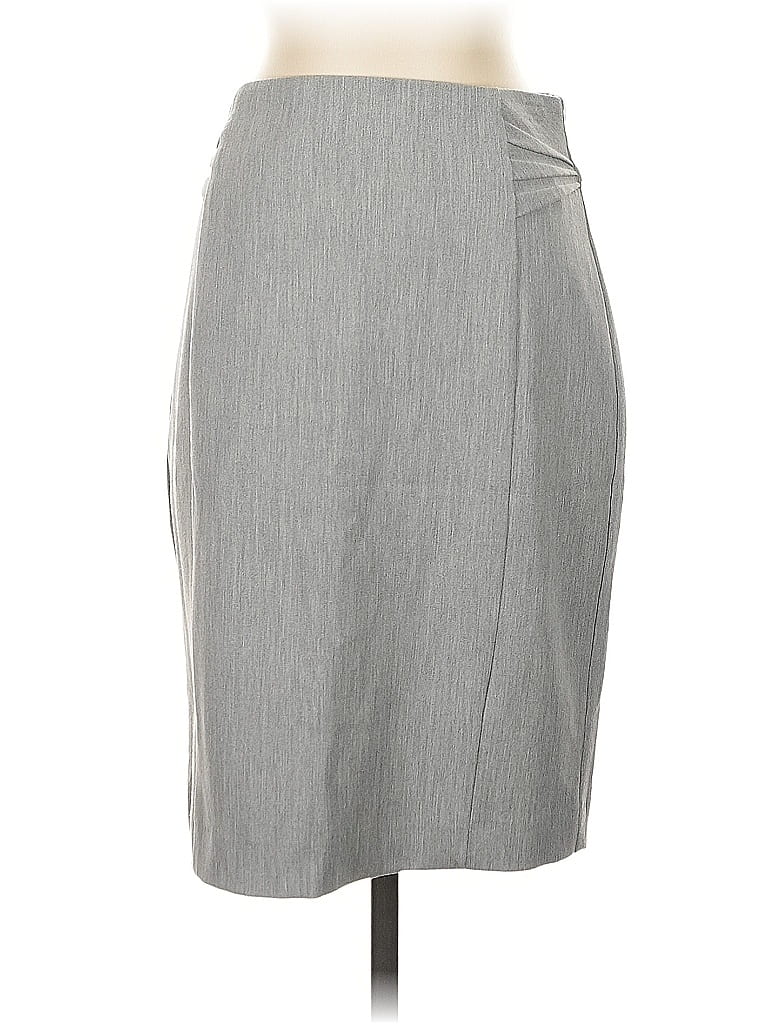 Pre-owned Express Formal Skirt In Gray