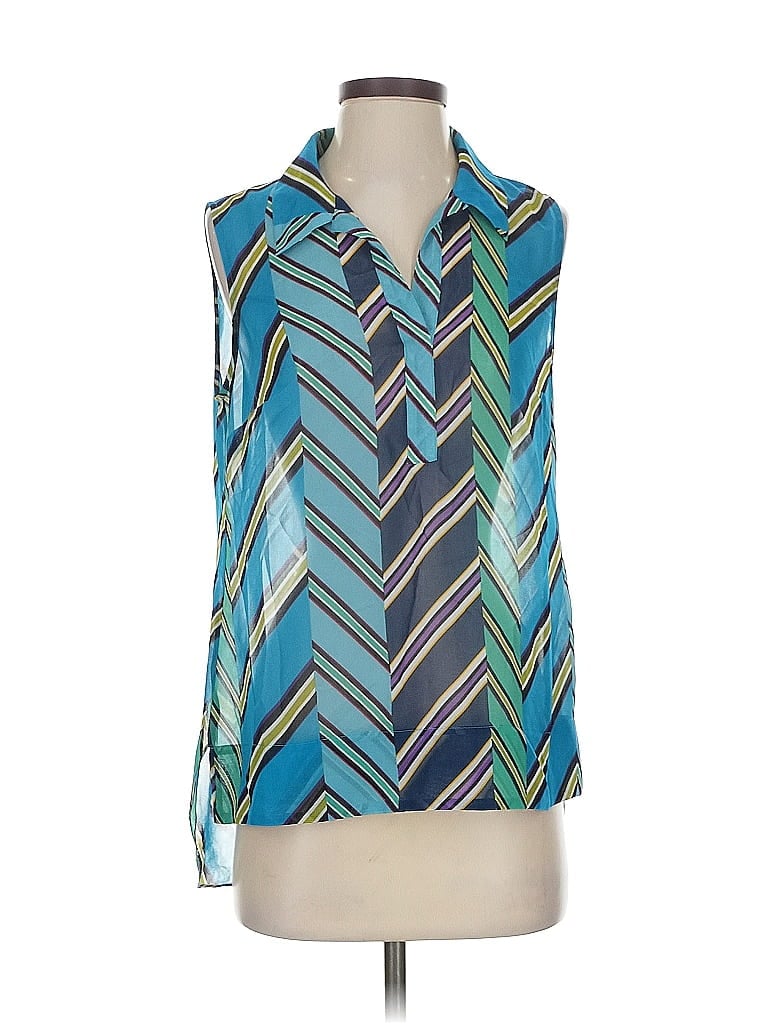 CABI Pre-owned Sleeveless Blouse In Blue