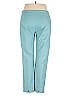 Piazza Sempione Solid Teal Casual Pants Size 36 waist (estimated) - photo 2