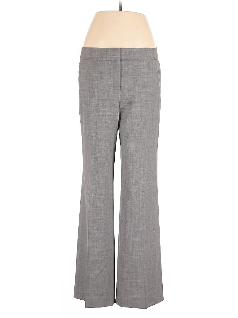 Pre-owned Lafayette 148 Wool Pants In Gray