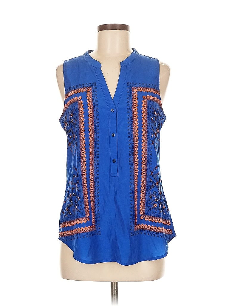 Pre-owned Old Navy Sleeveless Blouse In Blue