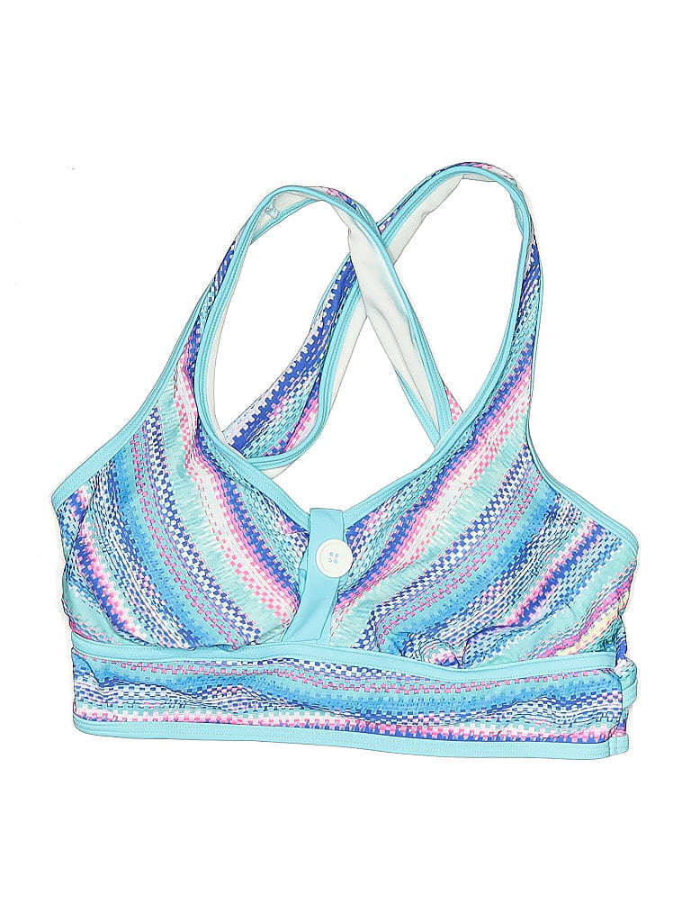 Pre-owned Unbranded Swimsuit Top Blue Swimwear