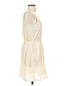 Lush 100% Polyester Solid Ivory Casual Dress Size S - photo 4