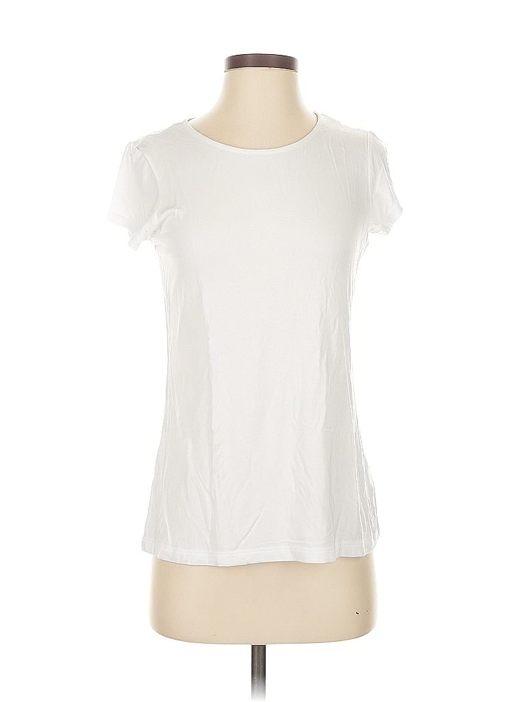 TAHARI Pre-owned Short Sleeve T-shirt In White