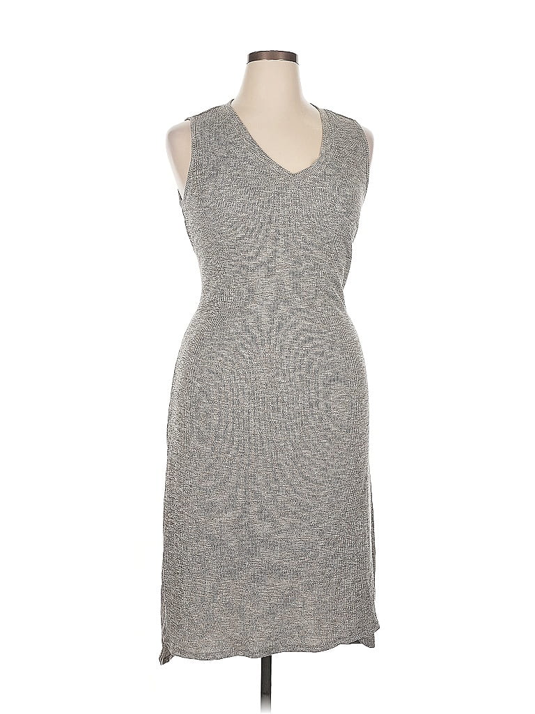 Pre-owned H By Halston Casual Dress In Gray