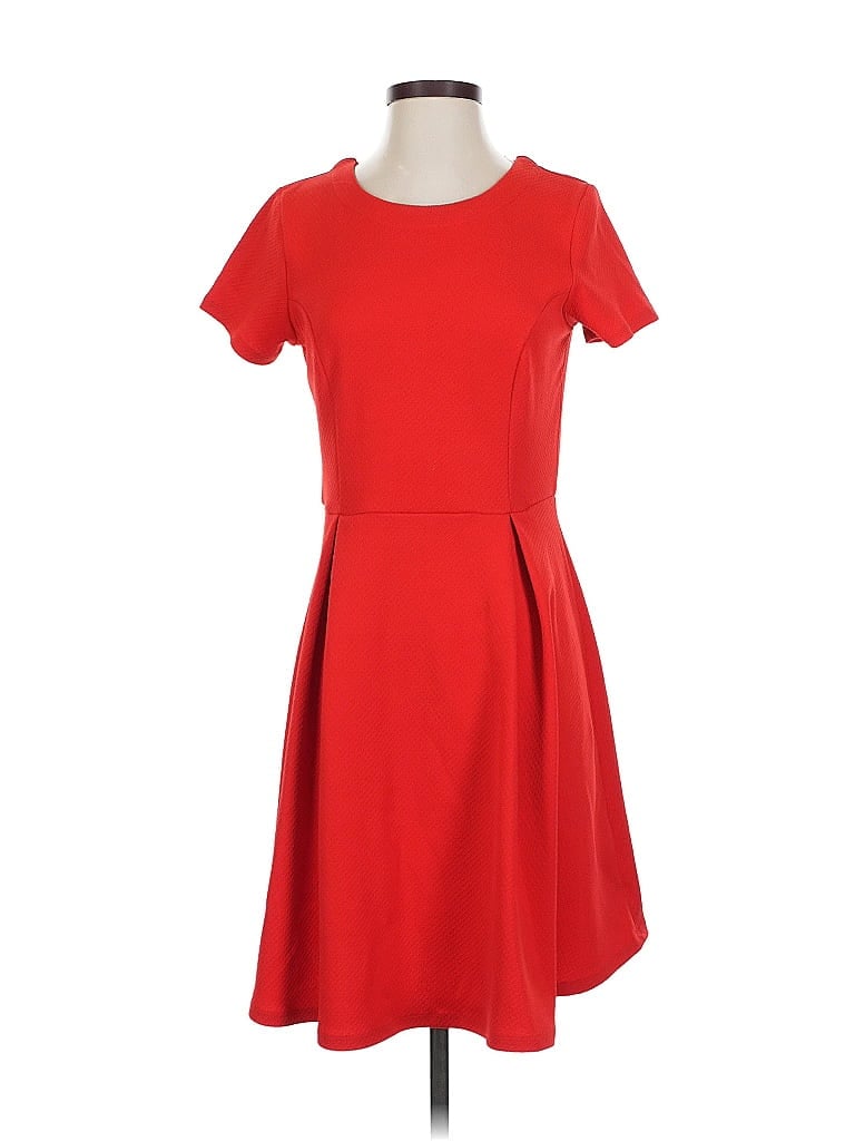 Pre-owned Bobeau Casual Dress In Red