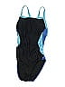 Speedo Color Block Blue Black One Piece Swimsuit Size XS (30) - photo 1