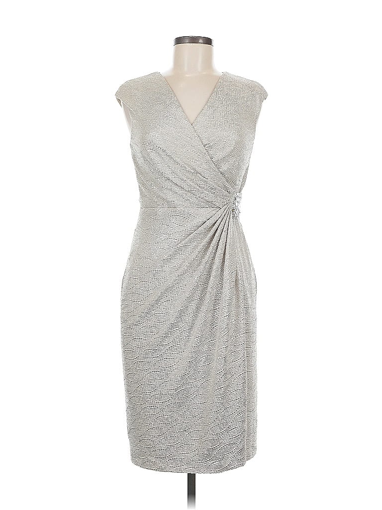 Pre-owned Maggy London Cocktail Dress In Gray