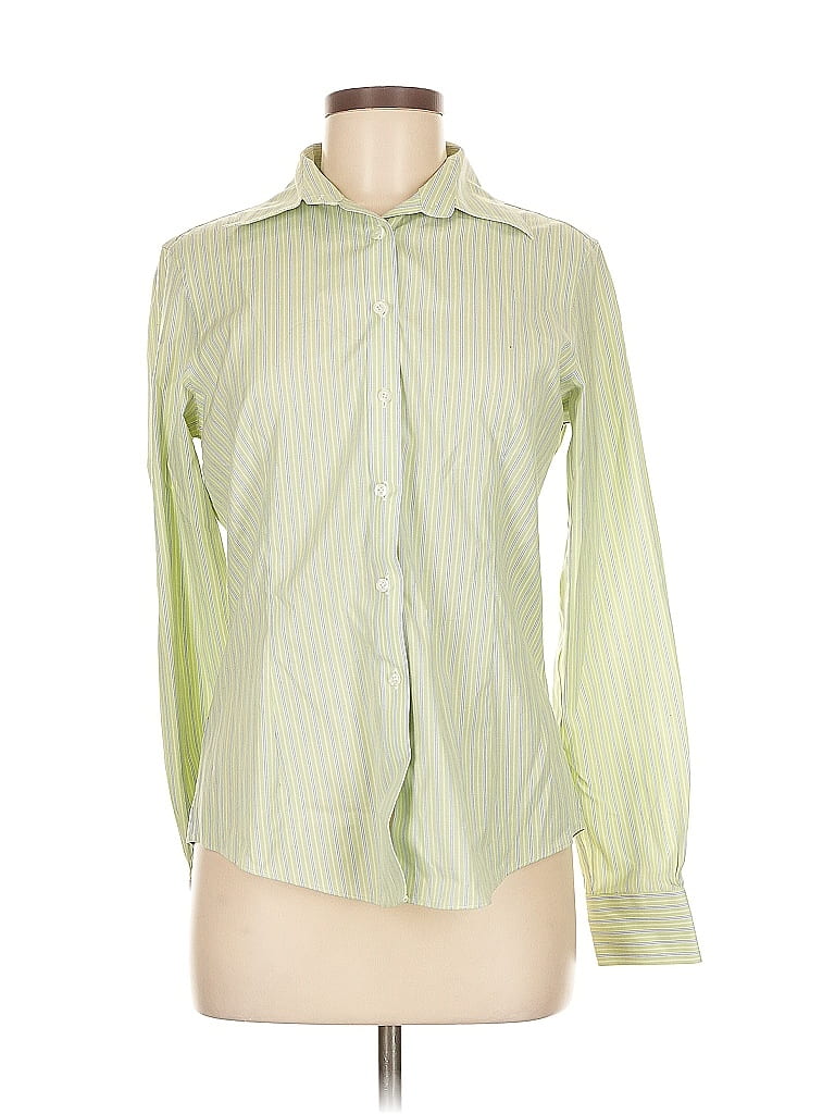 Pre-owned Brooks Brothers 346 Long Sleeve Button Down Shirt In Green