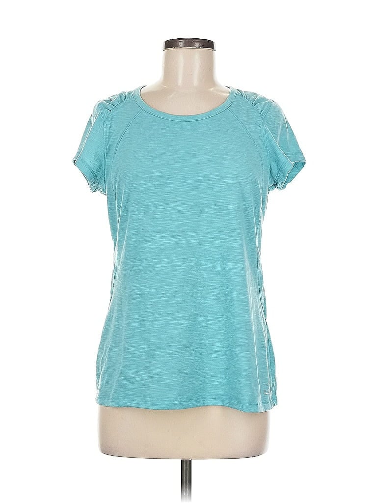 Pre-owned L.l.bean Short Sleeve T-shirt In Blue