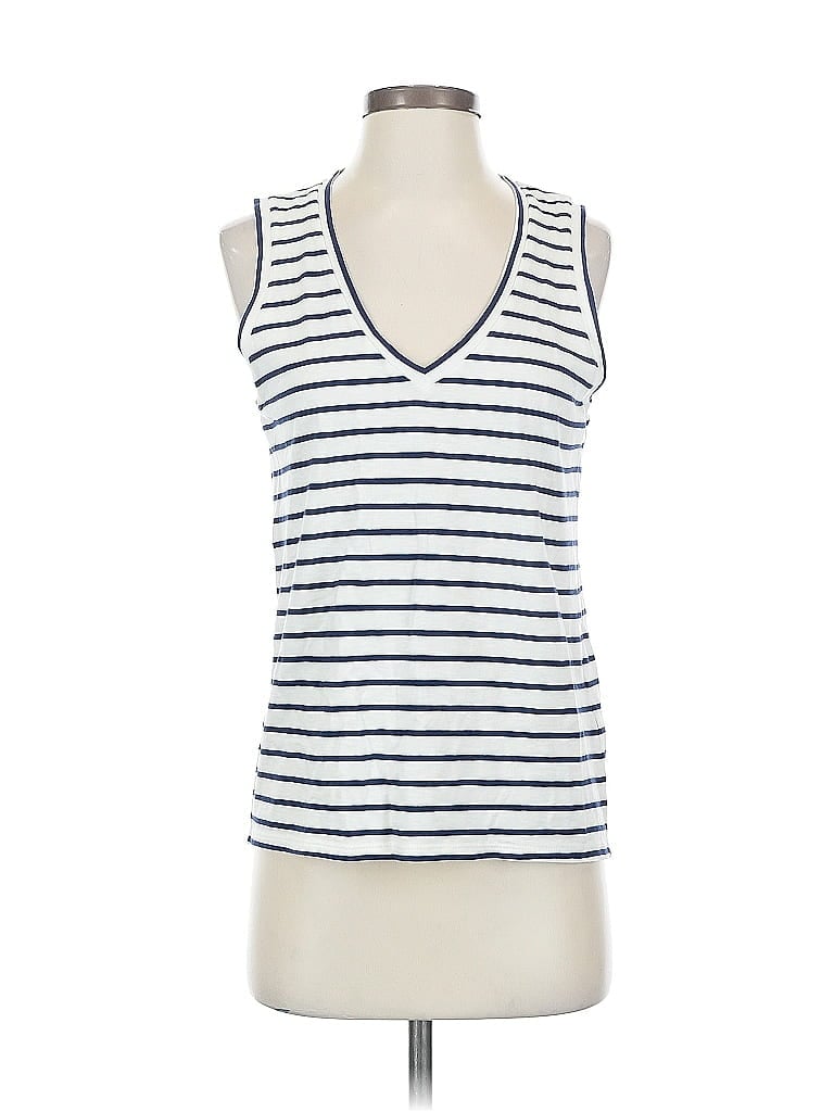 Pre-owned J.crew Factory Store Sleeveless T-shirt In White