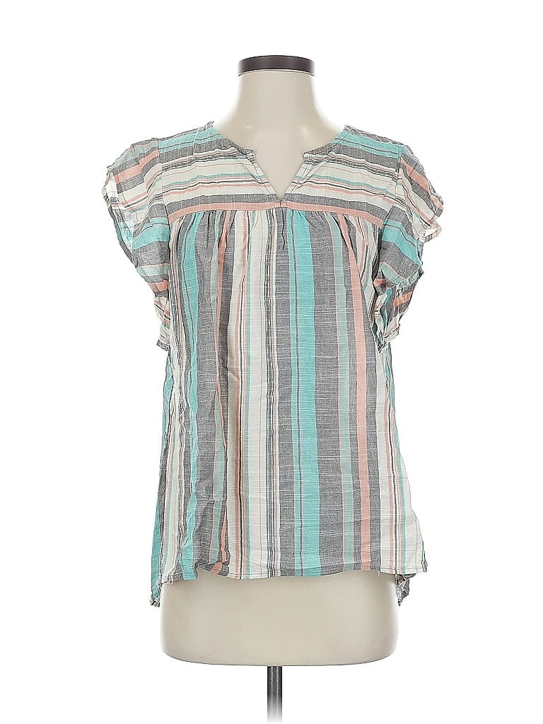 Click to view more detailed imagery on our partner's website Pre-owned Knox Rose Short Sleeve Blouse In Blue