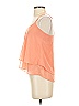 Bershka 100% Polyester Orange Sleeveless Blouse Size S - photo 5