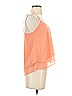Bershka 100% Polyester Orange Sleeveless Blouse Size S - photo 4