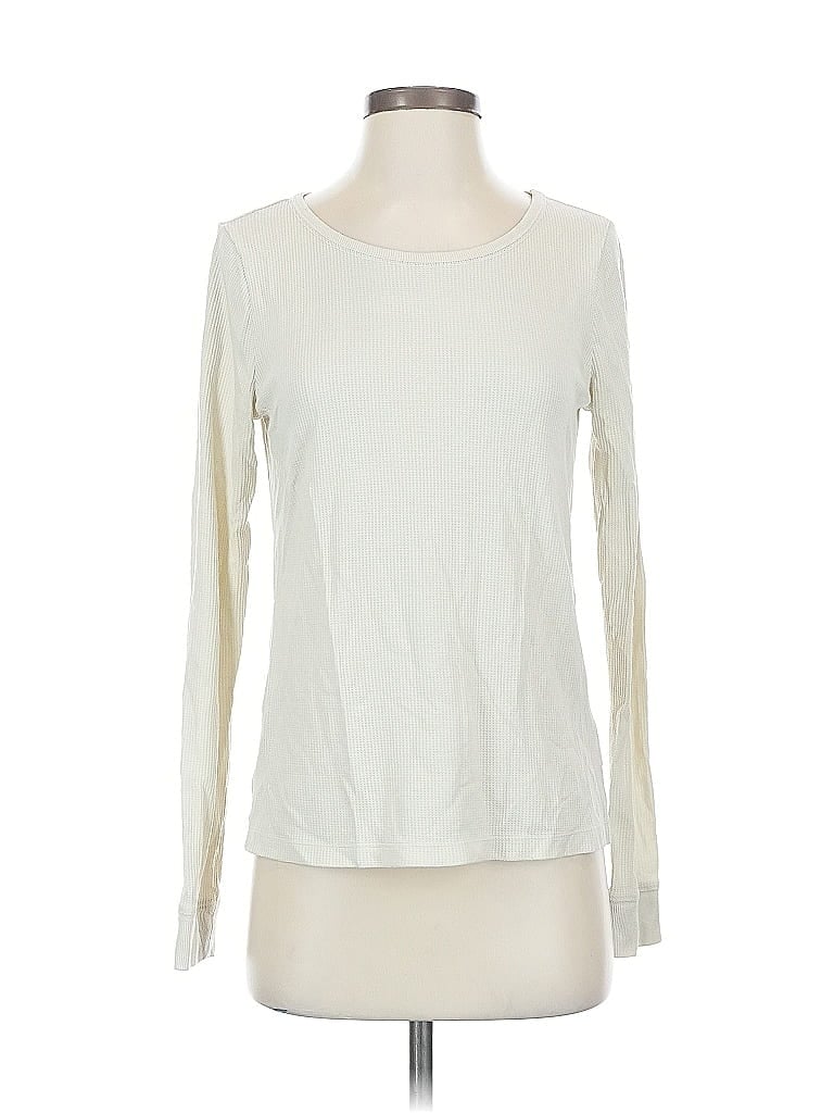 Pre-owned Gap Body Long Sleeve T-shirt In White