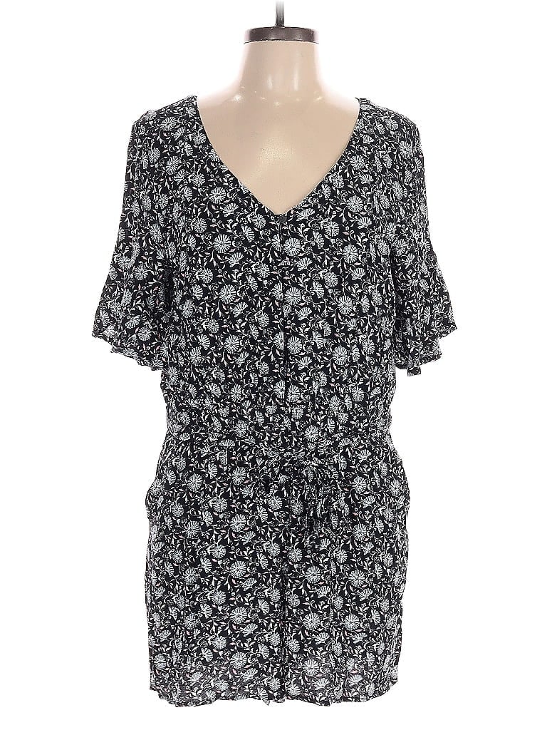 Pre-owned Ann Taylor Loft Romper In Blue