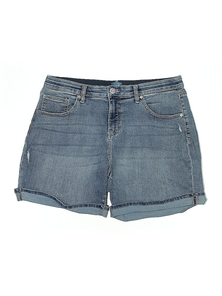 Click to view more detailed imagery on our partner's website Pre-owned Jag Denim Shorts In Blue