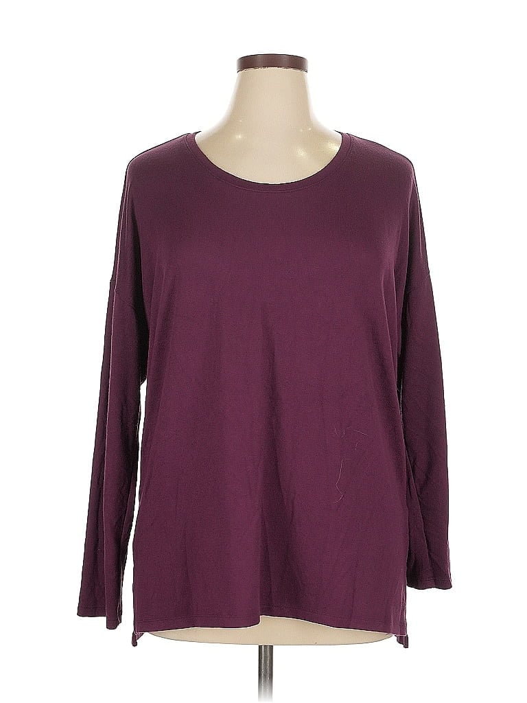 Pre-owned Banana Republic 3/4 Sleeve T-shirt In Burgundy