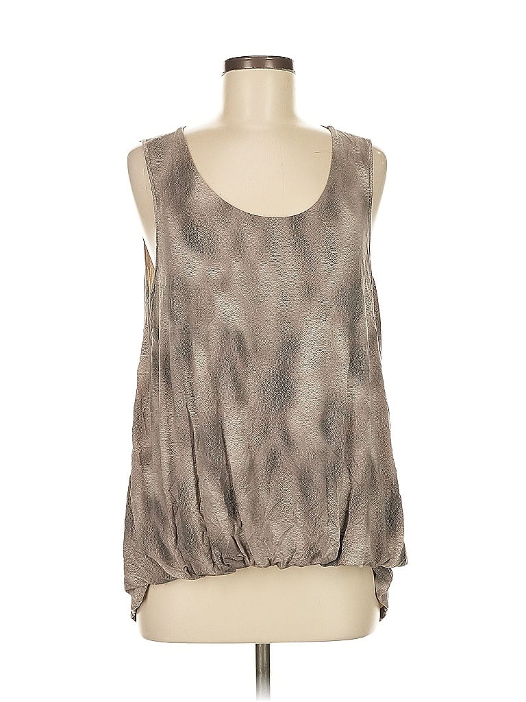 Pre-owned Lola And Sophie Tank Top Gray Strapless Neckline Tops