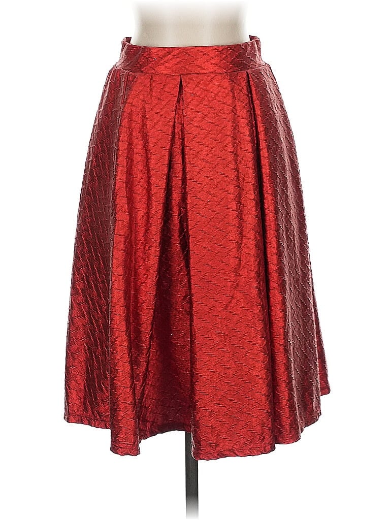 Pre-owned Lularoe Formal Skirt In Red