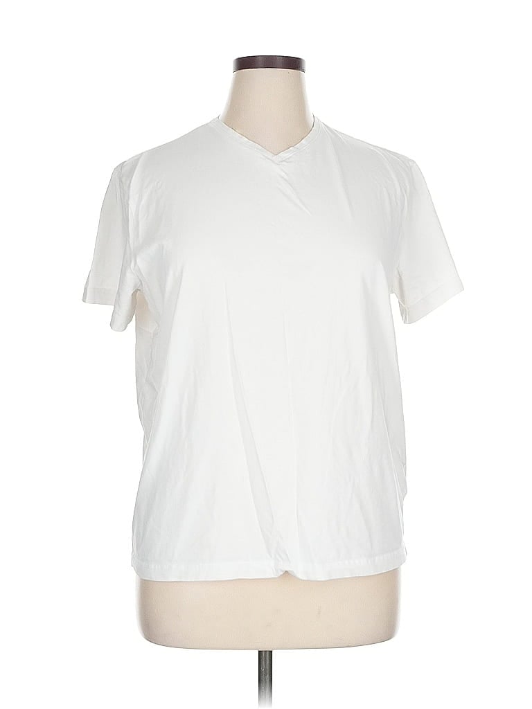 Pre-owned H&m Short Sleeve T-shirt In White
