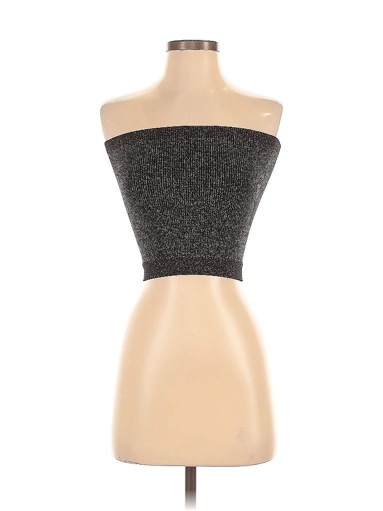 Pre-owned Out From Under Tube Top Black Strapless Neckline Tops