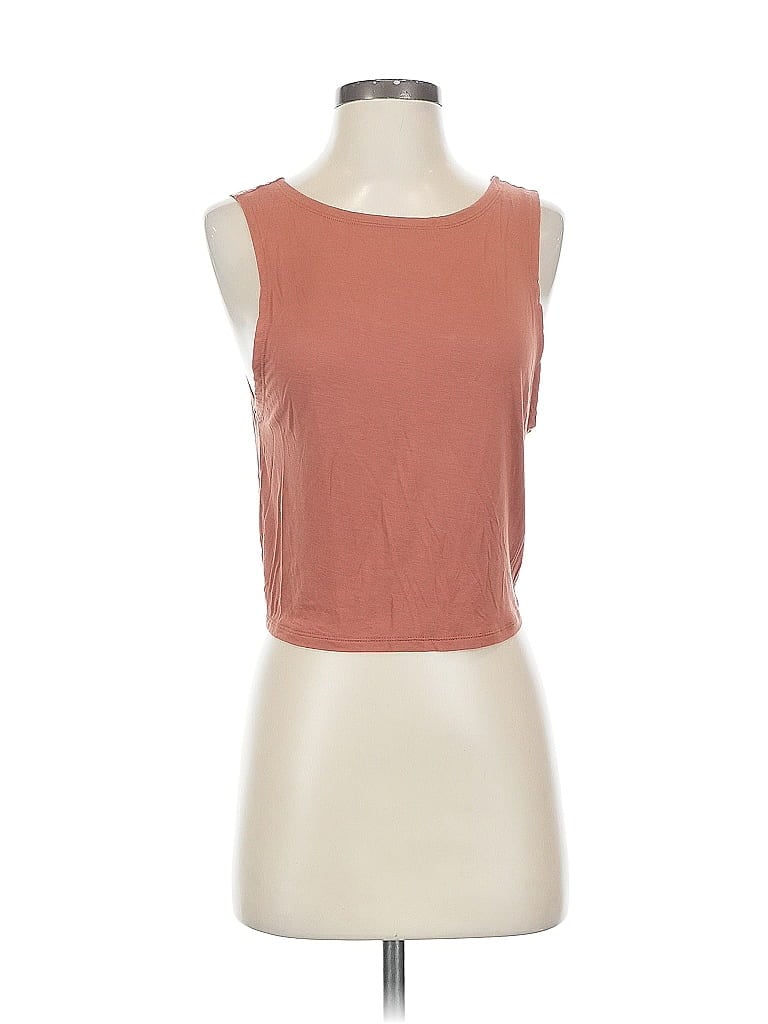 Pre-owned Offline By Aerie Sleeveless Top Orange Boatneck Tops