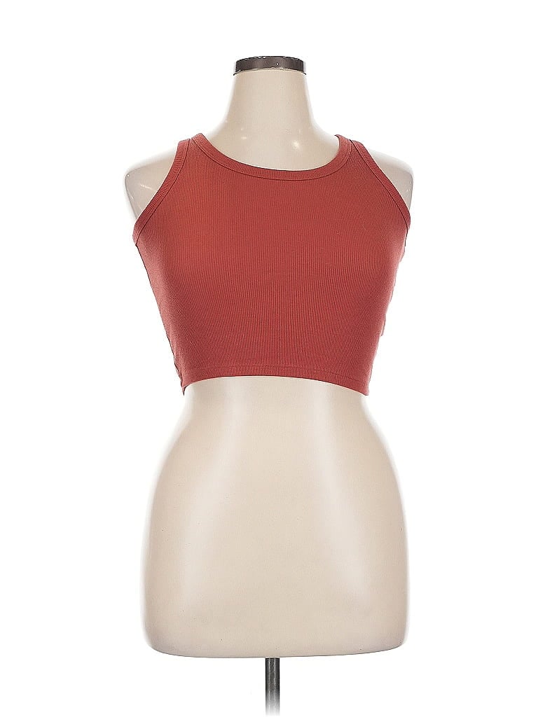 Pre-owned Active By Old Navy Tank Top Red Halter Neckline Tops