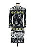 BCBGMAXAZRIA Graphic Gray Casual Dress Size XXS - photo 2