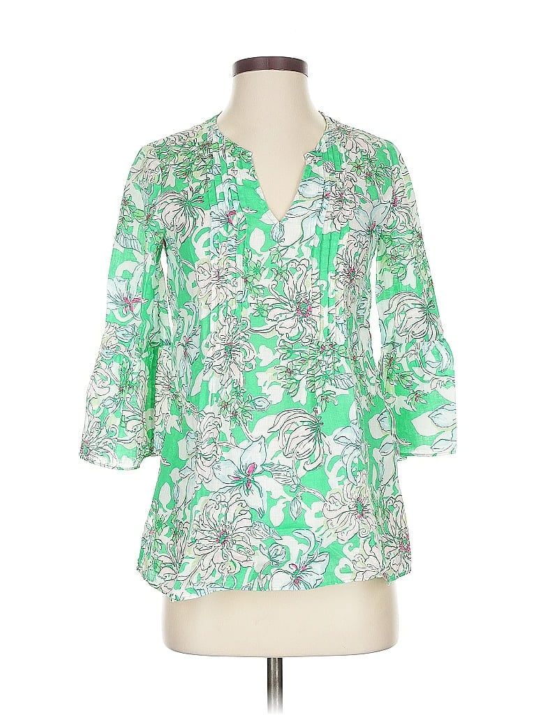 LILLY PULITZER Pre-owned 3/4 Sleeve Blouse In Green