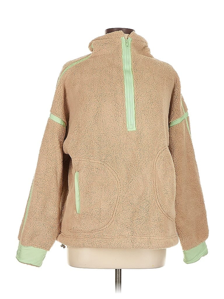 Pre-owned Unbranded Fleece Jacket In Brown