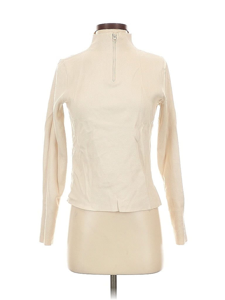 Pre-owned Mng Turtleneck Sweater In White