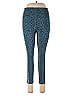Lou & Grey Animal Print Blue Active Pants Size M - photo 1