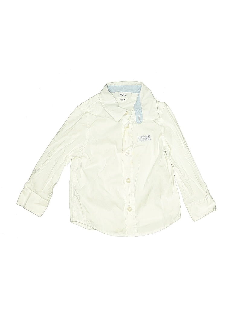 Click to view more detailed imagery on our partner's website Pre-owned Boss By Hugo Boss Kids' Long Sleeve Button Down Shirt In Green