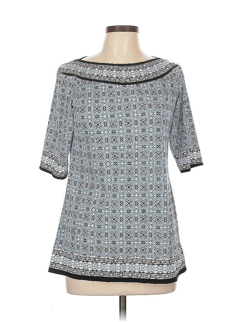 Pre-owned Max Studio 3/4 Sleeve Blouse In Blue