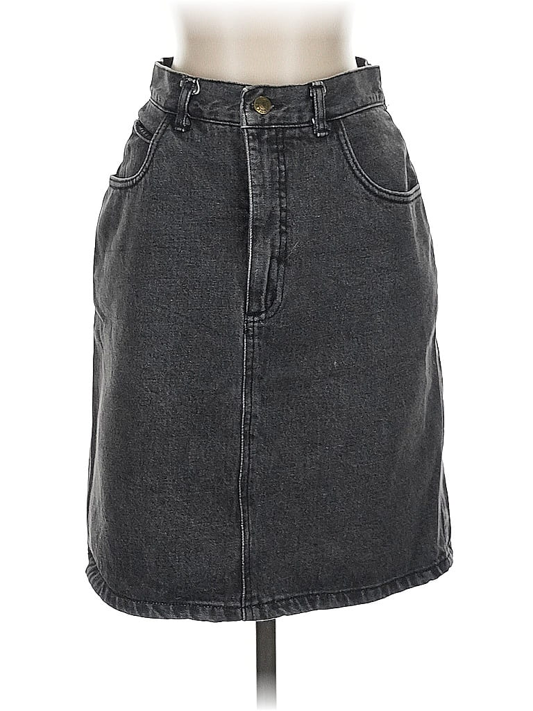 Pre-owned George Marciano For Guess Denim Skirt In Gray