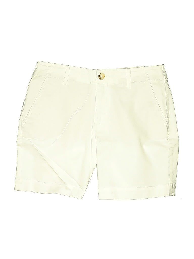 Ann Taylor Loft Khaki Shorts In White