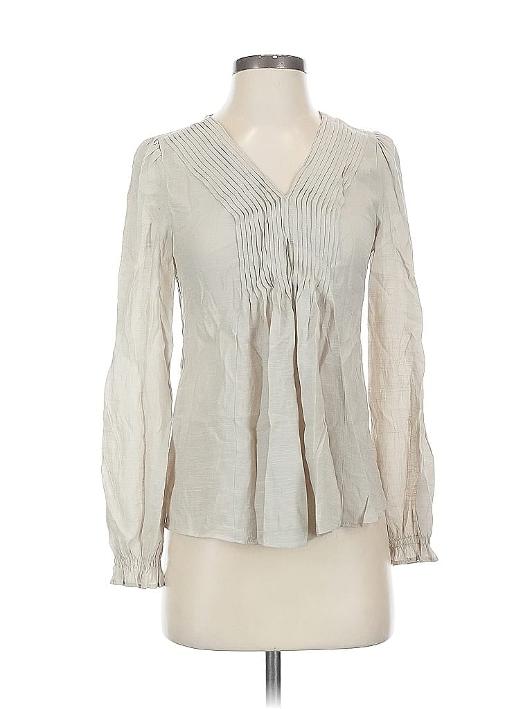 Click to view more detailed imagery on our partner's website Pre-owned Nanette Lepore Long Sleeve Blouse In Gray