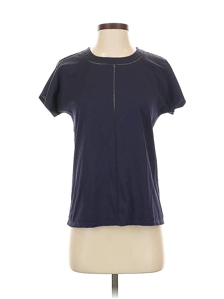 Pre-owned Nordstrom Collection Short Sleeve T-shirt In Blue