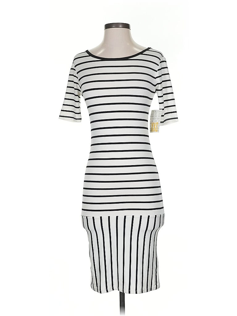 Pre-owned Lularoe Casual Dress In White