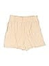 Salanta 100% Polyester Solid Ivory Khaki Shorts Size 6 - photo 2
