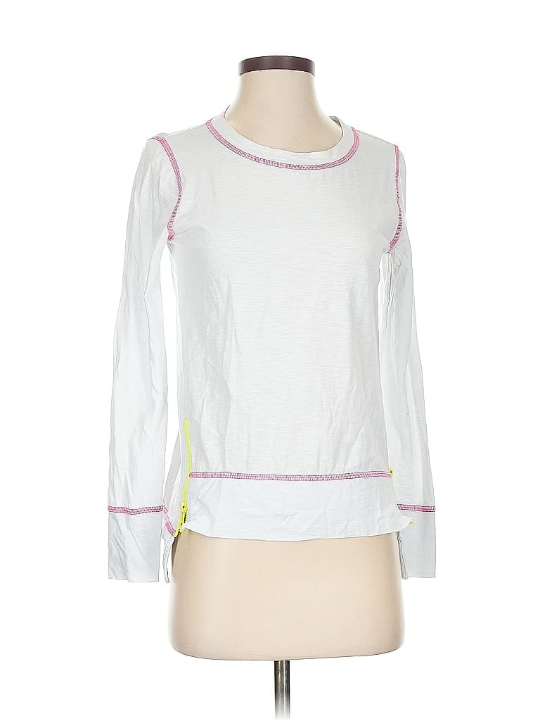 Pre-owned Lisa Todd 3/4 Sleeve T-shirt In White