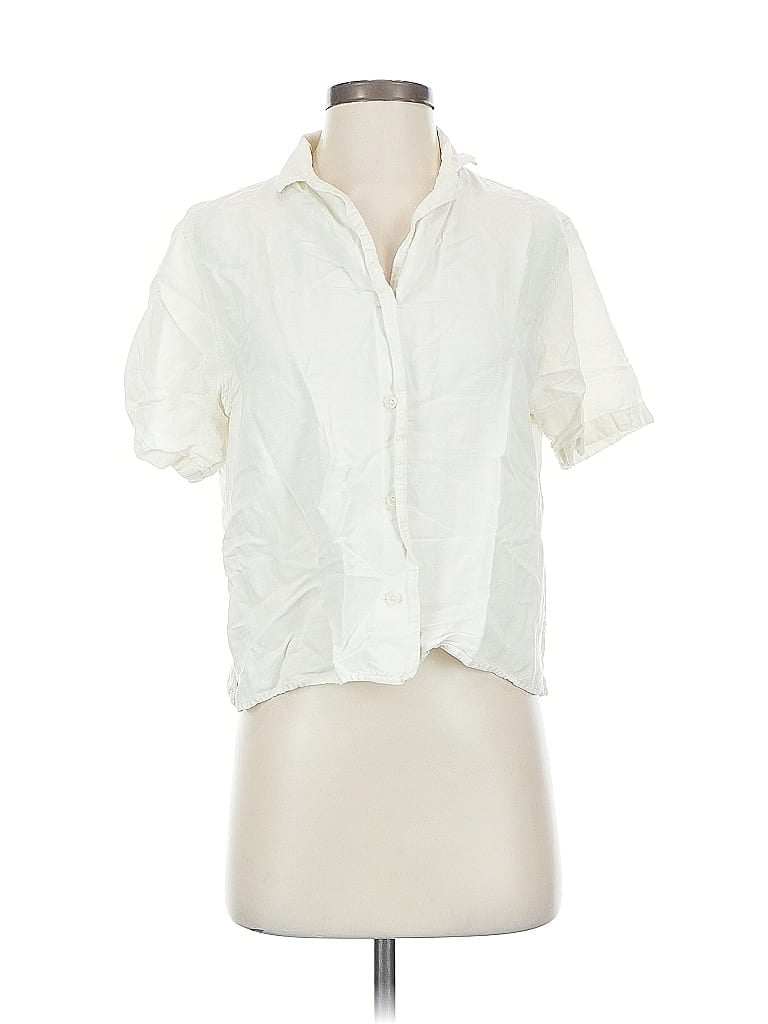 Click to view more detailed imagery on our partner's website Pre-owned Uniqlo Short Sleeve Blouse In White
