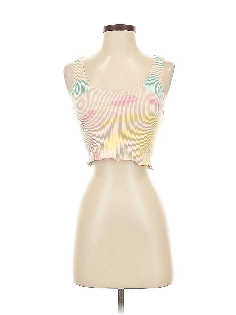 Pre-owned Assorted Brands Tank Top Ivory Strapless Neckline Tops In White