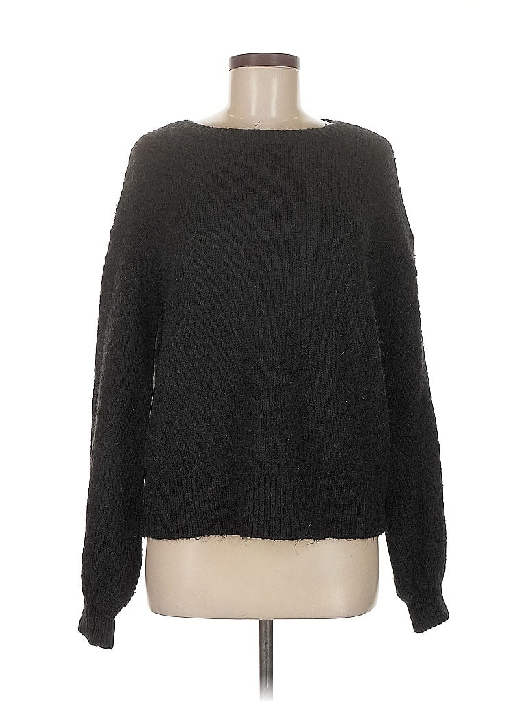 Pre-owned Halogen Pullover Sweater In Black